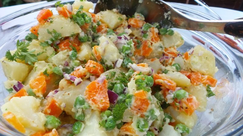 Potato Salad (Trinidad Potato Salad with Peas and Carrots)